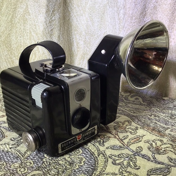 Hawkeye Brownie vintage camera with flash attachment 1950s Display w/bonuses - Picture 2 of 6